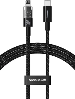 Kabel Baseus Gem USB C-IP 20W 1m (černý)