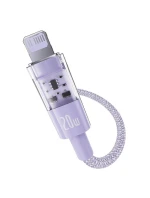 Baseus Gem USB C-IP kabel 20W 1m (fialový)