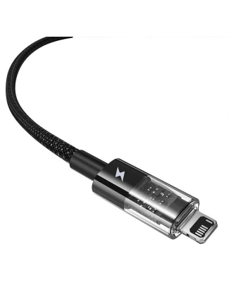 Kabel Baseus Gem USB typ A na iP 2,4A (černý)