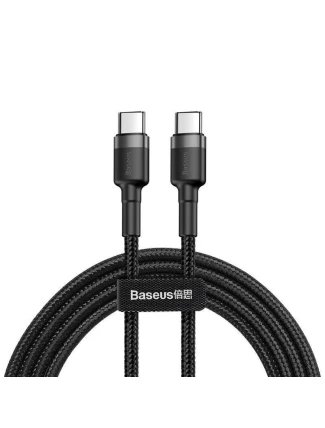 Kabel Baseus CATKLF-GG1 (USB typ C M - USB typ C M; 1m; barva šedočerná)