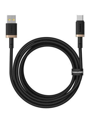 Baseus Dura USB-Type C 60W 2m kabel (černý/zlatý)
