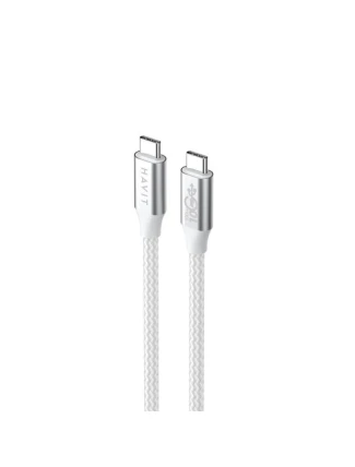 Kabel Havit typ C-Type C CB6290 (bílý/šedý; 100 cm)
