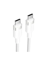 Opletený kabel USB-C na USB-C Vention 3A 480Mbps 60W PD 2m bílý