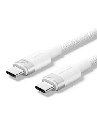 Kabel USB-C na USB-C 2.0 PD 3.1 Vention 5A 240W 2m bílý