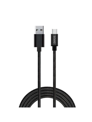Kabel SAVIO CL-129 (USB typ C - USB 2.0 typ A ; 2 m; černá barva)
