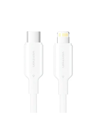 Kabel USB-C na Lightning 3A 480Mbps 1m bílý