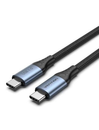 USB-C na USB-C Vention USB 4.0 5A 40Gbps opletený kabel 1m