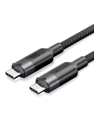 Kabel USB-C na USB-C Vention USB 3.2 5A 10Gbps 1m černý