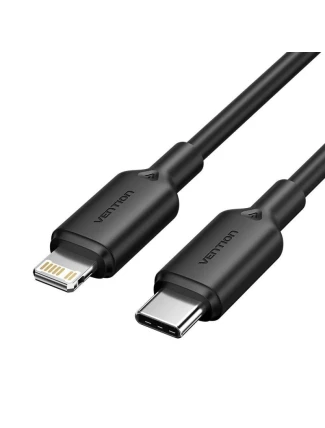 Kabel USB-C na Lightning 3A 480Mbps 1m černý