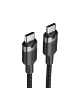 Opletený kabel USB-C na USB-C Vention 3A 480Mbps 60W PD 2m černý