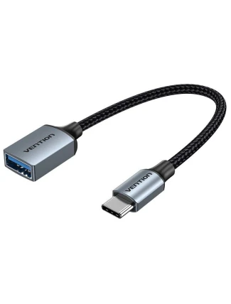 USB 3.0 Vention USB-C na USB-A OTG kabel 0,15 M ze slitiny hliníku šedý USB 3.0 Vention USB-C na USB-A OTG kabel 0,15 M ze slitiny hliníku šedý