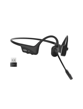Shokz OpenComm2 USB-C bezdrátová sluchátka s kostmi + adaptér USB-A černá