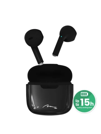 Sluchátka Media tech MT3589K (do uší; Bluetooth; se zabudovaným mikrofonem; černá barva)