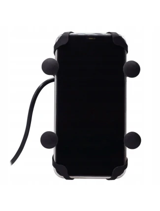 Držák a nabíječka telefonu FreedConn MC7C + držák na rám hlavy BM2R