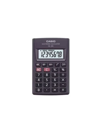 CASIO HL-4A-B 8místná kapesní kalkulačka 56x87mm černá