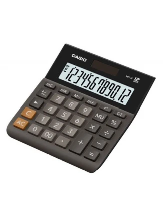 Kancelářská kalkulačka Casio MH-12BK-S, 12místná, 127x136,5mm, černá