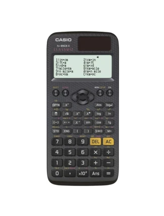 CASIO FX-85CEX VĚDECKÁ, KANCELÁŘSKÁ, ŠKOLNÍ KALKULAČKA, 379 FUNKCÍ, 77X166MM, ČERNÁ