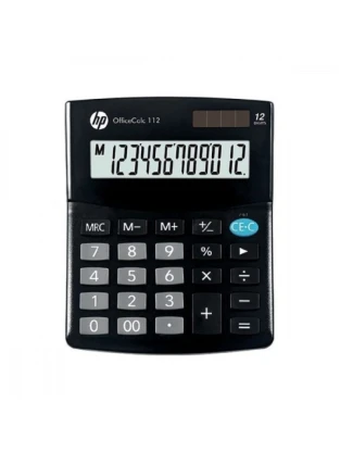 Kancelářská kalkulačka HP OC 112/INT BX, 12místný displej, 125x101x33mm, černá