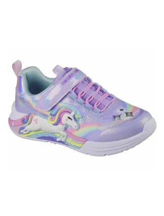 Skechers S Lights - Unicorn Chaser 302298L-LVMT Lavender/Multi dětské