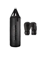 Sada 12kg boxovacího pytle a 6 oz boxerských rukavic Meteor
