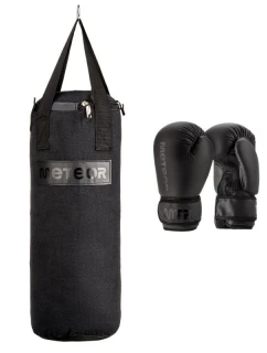 Sada boxovacího pytle 6 kg a boxerských rukavic 6 oz Meteor