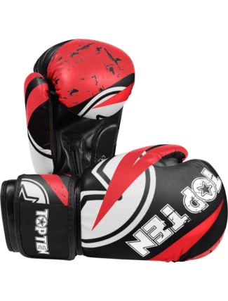 Boxerské rukavice TOP TEN "URBAN ARTS" černo-červené