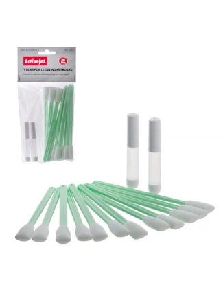 Activejet AOC-303 Bavlněné tyčinky na čištění klávesnice, 12 ks v balení.