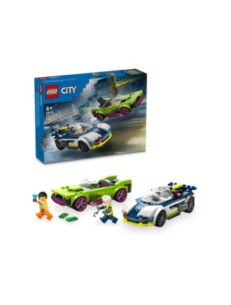 LEGO City 60415 Policejní auto pronásleduje svalnaté auto