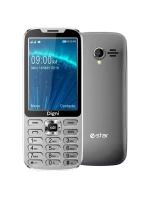 Telefon eSTAR Digni CALL 4G s Dual SIM ve stříbrné barvě