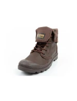 Pánská sportovní obuv Palladium Baggy Coated kotníkové tenisky fashion dark brown