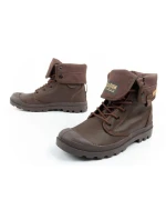 Pánská sportovní obuv Palladium Baggy Coated kotníkové tenisky fashion dark brown