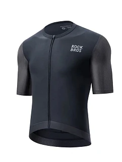 Cyklistický dres Rockbros 15200025 krátký rukáv velikost S - černý