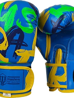 Boxerské rukavice MASTERS RPU-VIBEZ 10 oz BLUE