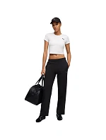 Dámské kalhoty Puma ESS Elevated Straight Leg black 691817 01 dámské