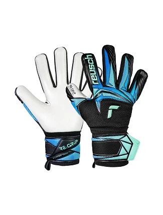 Reusch Attrakt RE:Grip NC Junior brankářské rukavice černo-modré 5672535 7272 Reusch Attrakt RE:Grip NC Junior brankářské rukavice černo-modré 5672535 7272