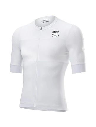 Rockbros pánské cyklistické tričko, bílé, 3D, velikost M