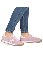 Dámské pohodlné růžové tenisky Rieker W4000-31