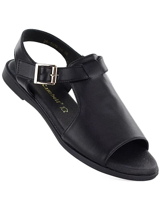 Dámské kožené sandály černé Cambell 19391