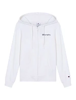 Dámská mikina Champion s kapucí na zip bílá 118406 WW001