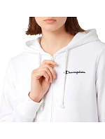 Dámská mikina Champion s kapucí na zip bílá 118406 WW001
