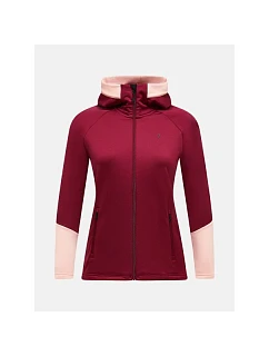 Dámská mikina s kapucí Peak Performance Rider Essentials Zip Hood – vertical zenith/peach fuzz, velikost: M