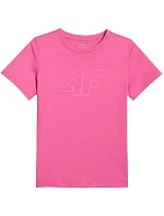 Dívčí tričko 4F F3004 tmavě růžové 4FJWSS26TTSHF3004 53S