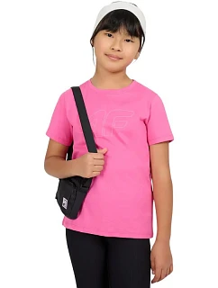 Dívčí tričko 4F F3004 tmavě růžové 4FJWSS26TTSHF3004 53S