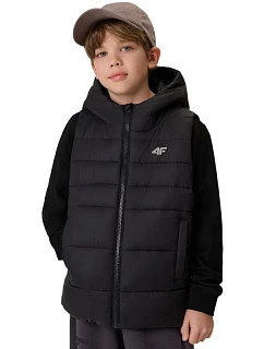 Chlapecká vesta 4F M313 tmavě černá 4FJWSS26TVJAM313 20S