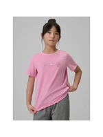 Dívčí tričko s potiskem 4F 4FJRSS26TTSHF3455-56S dětské