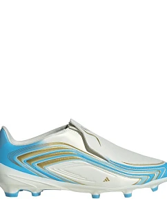 Dětské kopačky adidas F50 Messi League LL FG bílo-modré IH1907