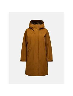 Bunda PEAK PERFORMANCE W Treeline Insulated Parka, hnědá