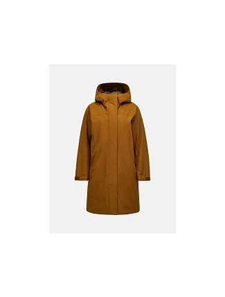 Bunda PEAK PERFORMANCE W Treeline Insulated Parka, hnědá Bunda PEAK PERFORMANCE W Treeline Insulated Parka, hnědá