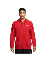 Pánská mikina Nike Club BB FZ Hoodie, červená, FN3861 657, velikost XL Pánská mikina Nike Club BB FZ Hoodie, červená, FN3861 657, velikost XL