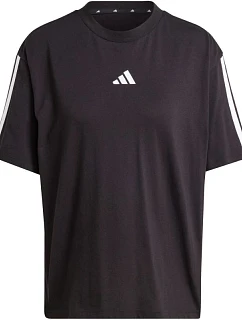 Dámské tričko adidas Essentials 3-Stripes Boyfriend, černé, JC5960